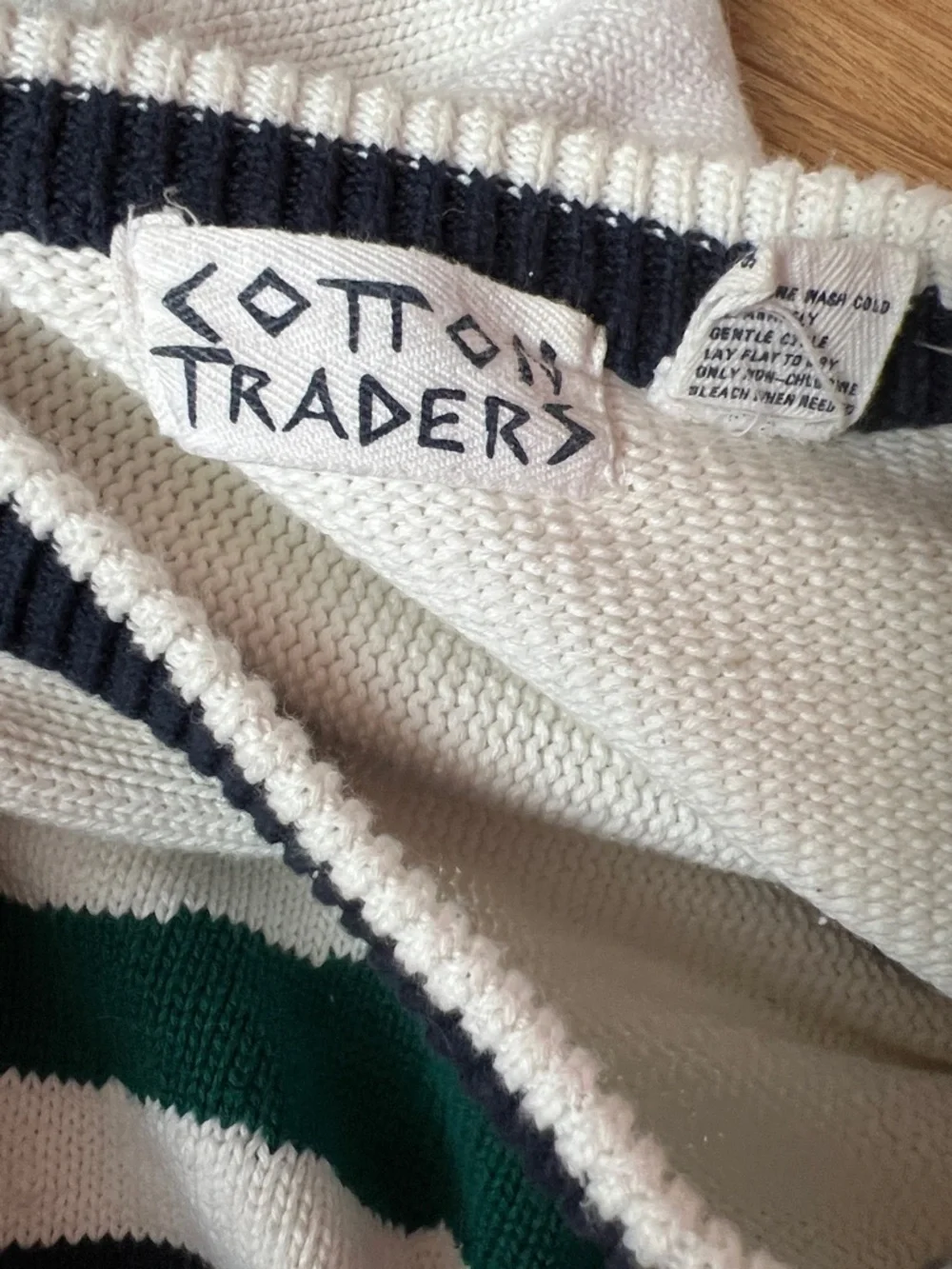 Vintage VTG Cotton Traders Golf Novelty Argyle Pullover Sweater Medium Cotton